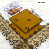 Bareeze-Lawn Embroidered 2PC -Mustard Yellow