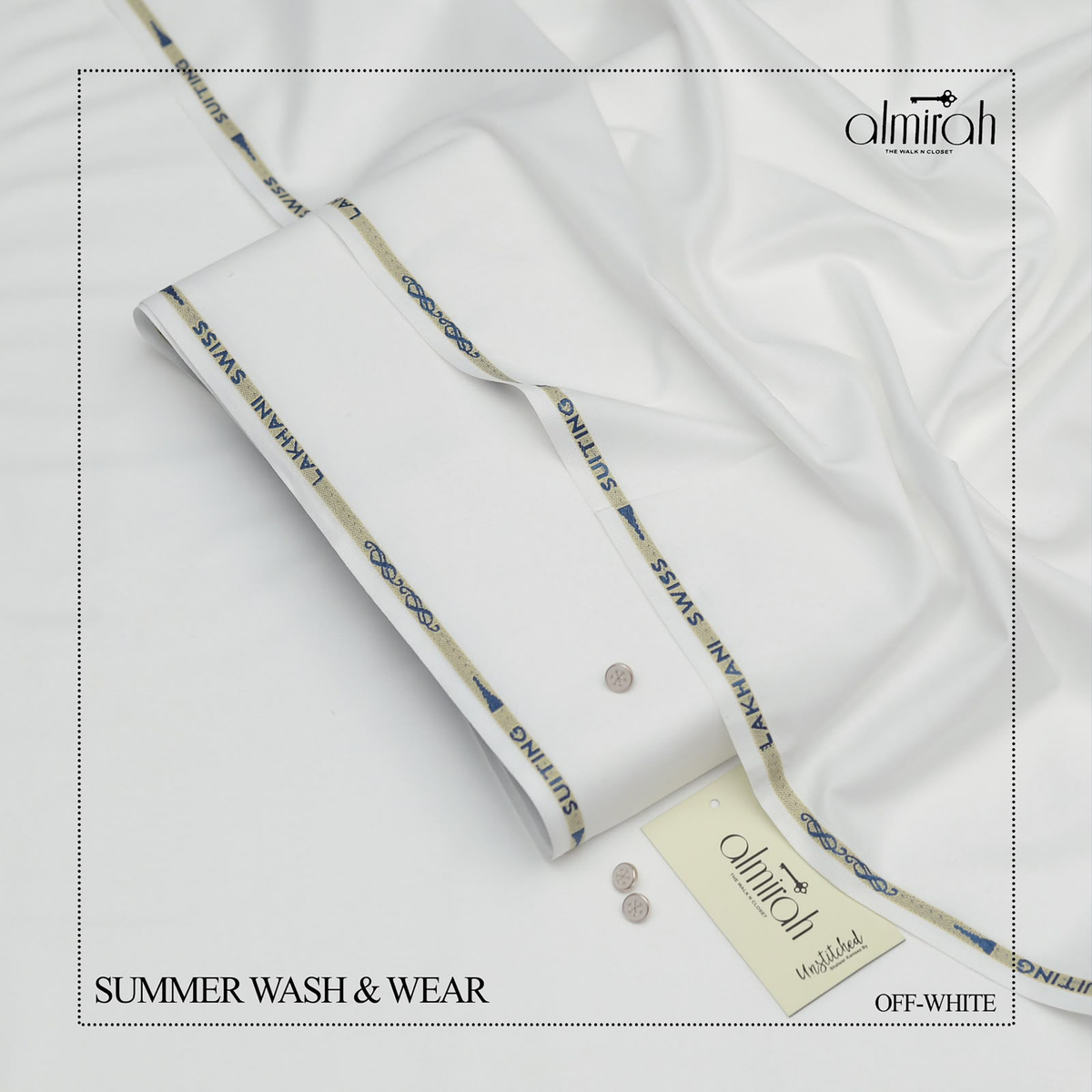 Almirah Tropical Wash & Wear-white