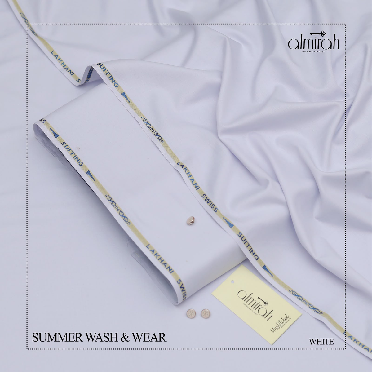 Almirah Tropical Wash & Wear-Bright White