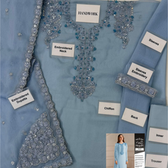 Ice Blue UE-479 Luxury Formals